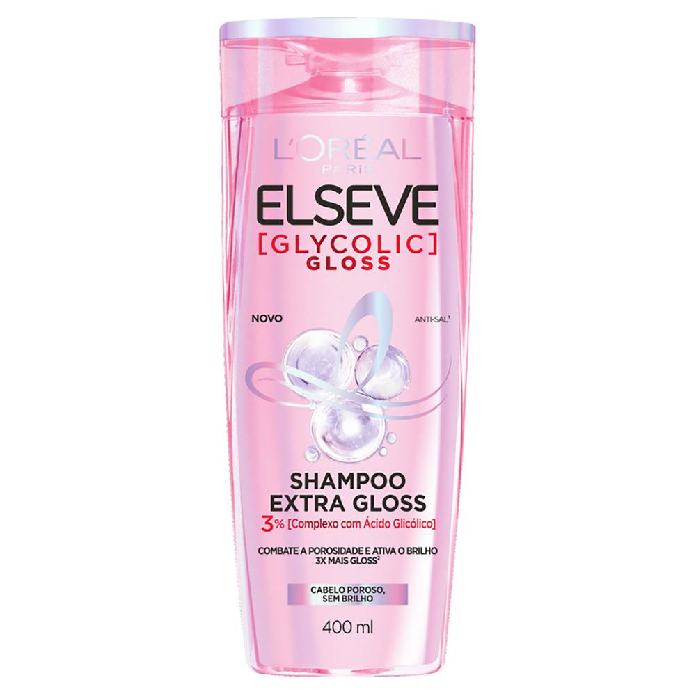 L'oréal paris shampoo elseve glycolic gloss (400 ml)