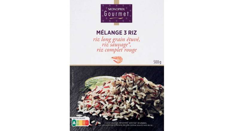 Monoprix - Gourmet mélange savoureux 3 riz