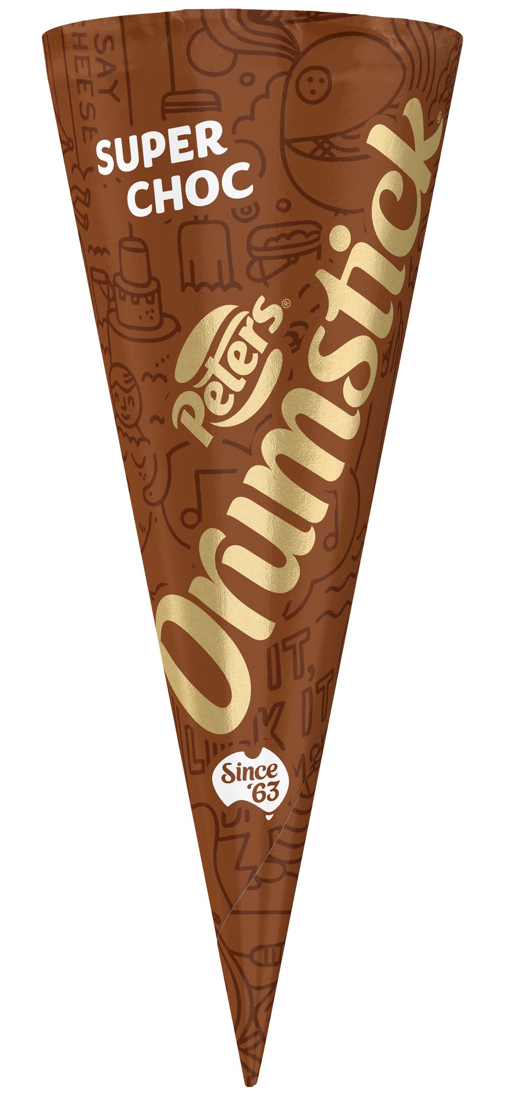 Drumstick Peters Ice Cream, Super Choc (119mL)