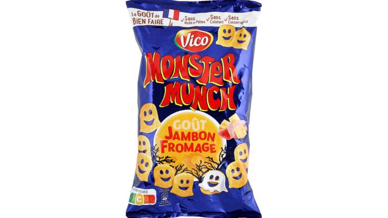 Monster Munch Biscuit ap{ritif Jambon Fromage Le sachet de 85g