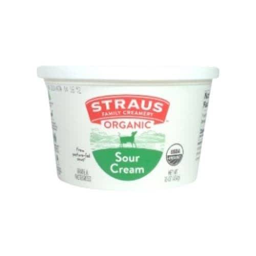 Organic Sour Cream Straus 16 oz