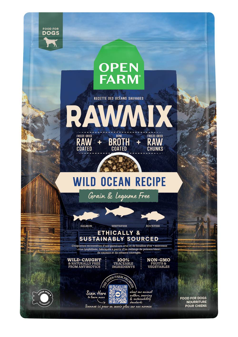 Open Farm Wild Ocean Recipe Rawmix Dog Food (3.5 lbs)