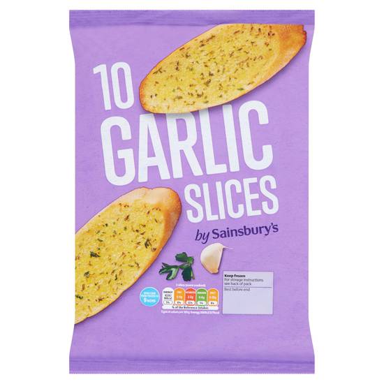 Sainsbury's Garlic Slices x10 260g
