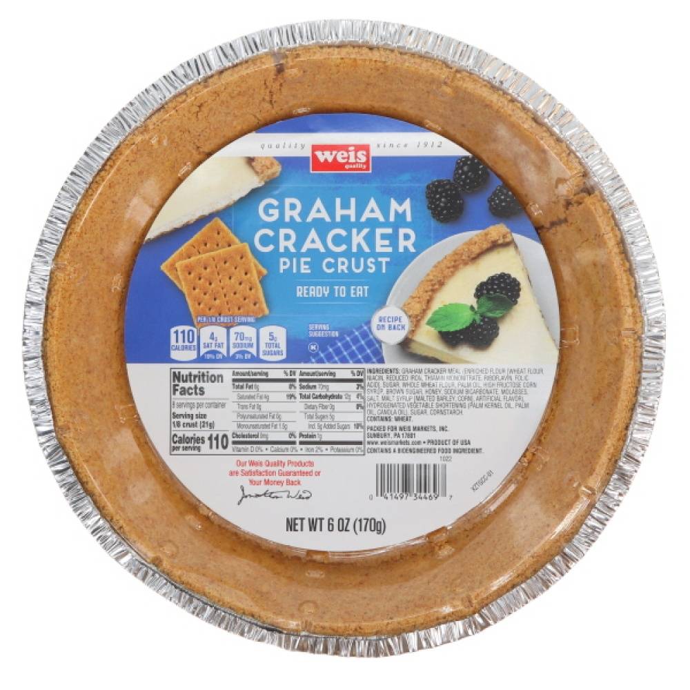 Weis Quality Graham Pie Crust Graham