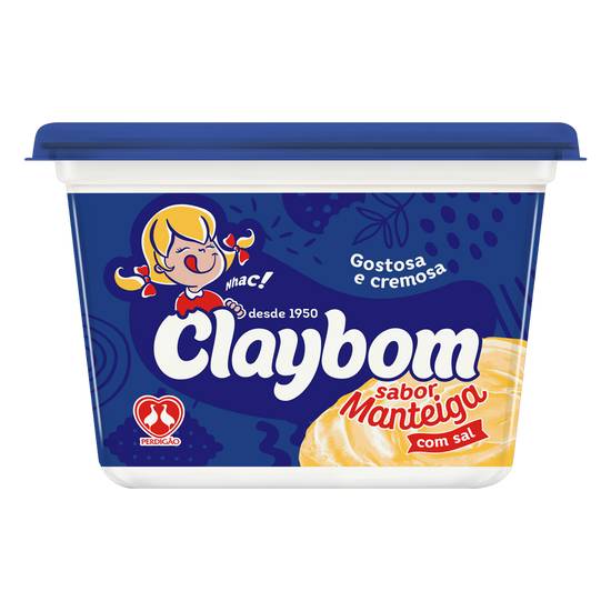 Claybom margarina sabor manteiga com sal (500g)