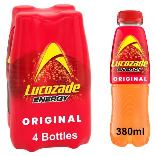 Lucozade Original Energy Drink (4 x 380ml)