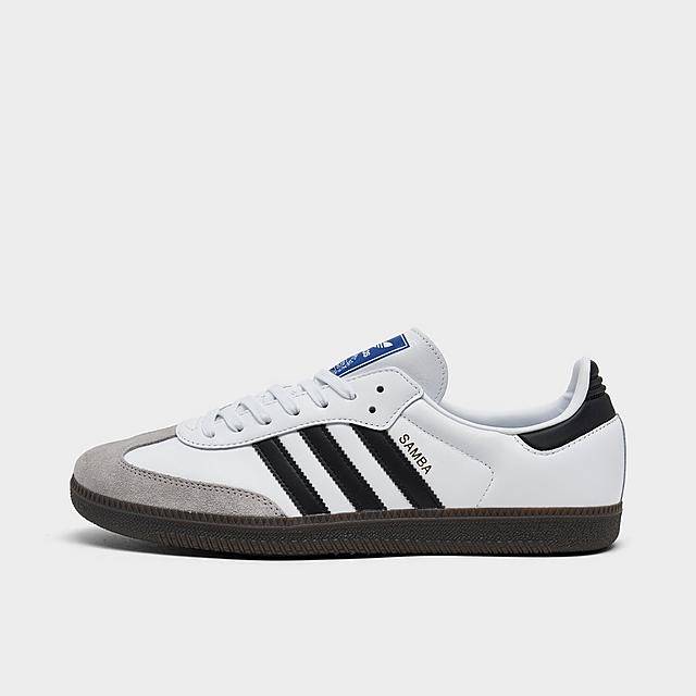 Adidas Originals Samba Og Casual Shoes, Male, 8.5, White-Black-Clear Granite