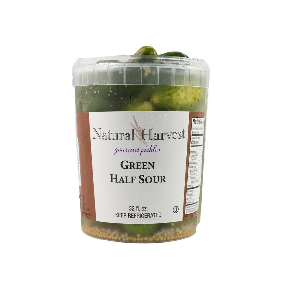Natural Harvest Green Half Sour Gourmet Pickle (33 oz)