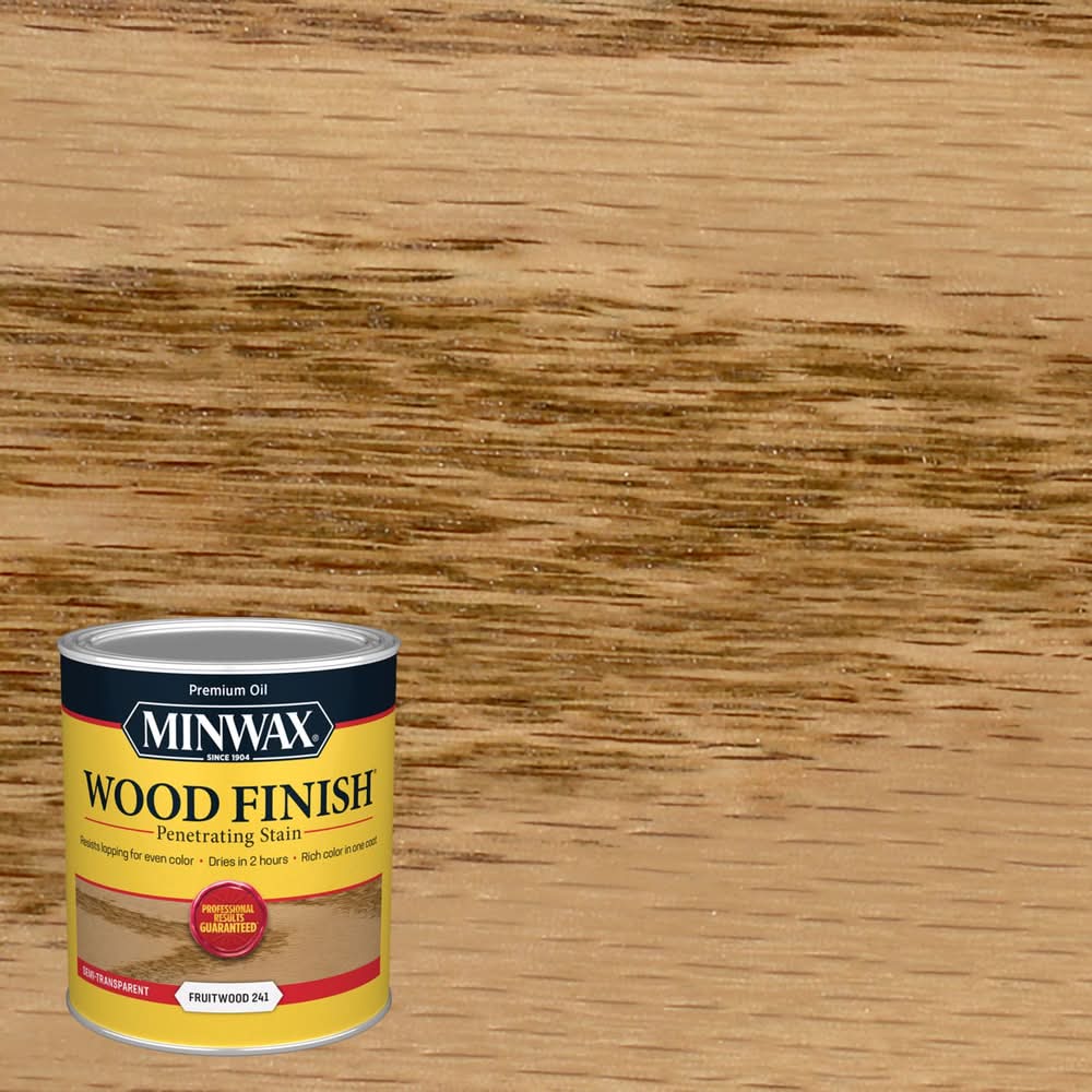 Minwax Wood Finish Semi-Transparent Fruitwood Oil-Based Penetrating Wood Stain 1 Qt