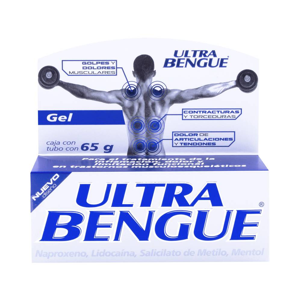 Bengue · Gel ultra auxiliar para inflamación (65 g)