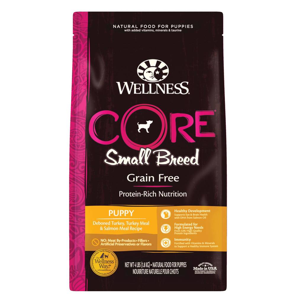 Wellness Core Small Breed Puppy Food Natural, Grain Free (turkey & salmon)