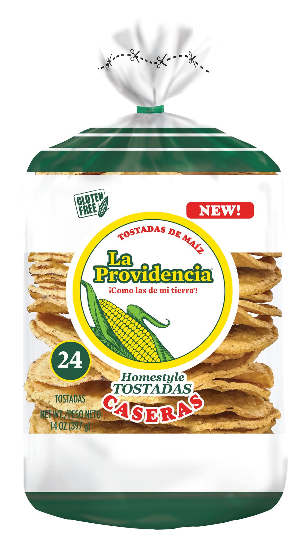 La Providencia High Lime Homestyle Corn Tostadas (14 oz, 24 ct)