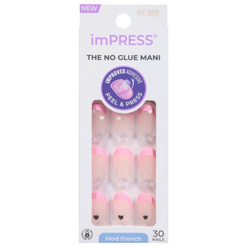 imPRESS The No Glue Mani Mod French Nails, Assorted (30 ct)