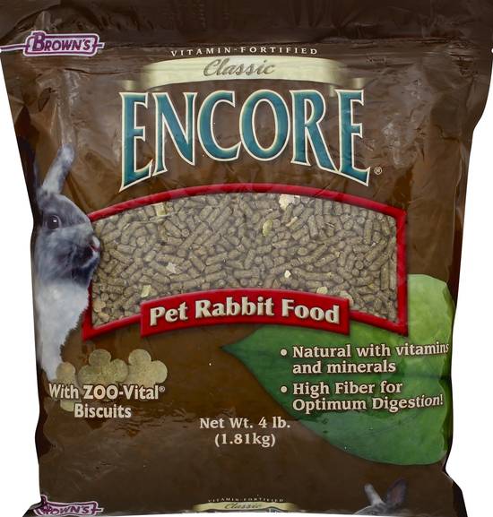 Brown's Classic Encore Pet Rabbit Food (4 lbs)