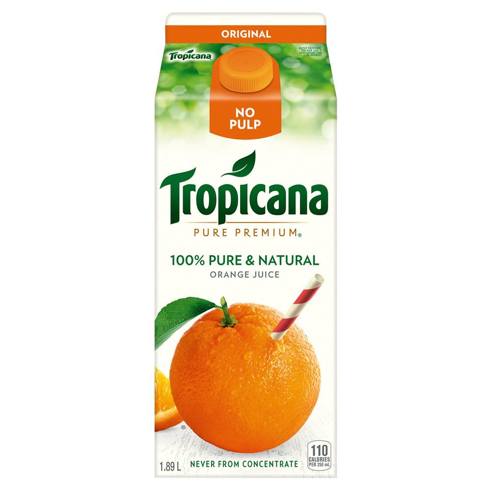 Tropicana 100% pure natural orange juice ( 1.89 L)