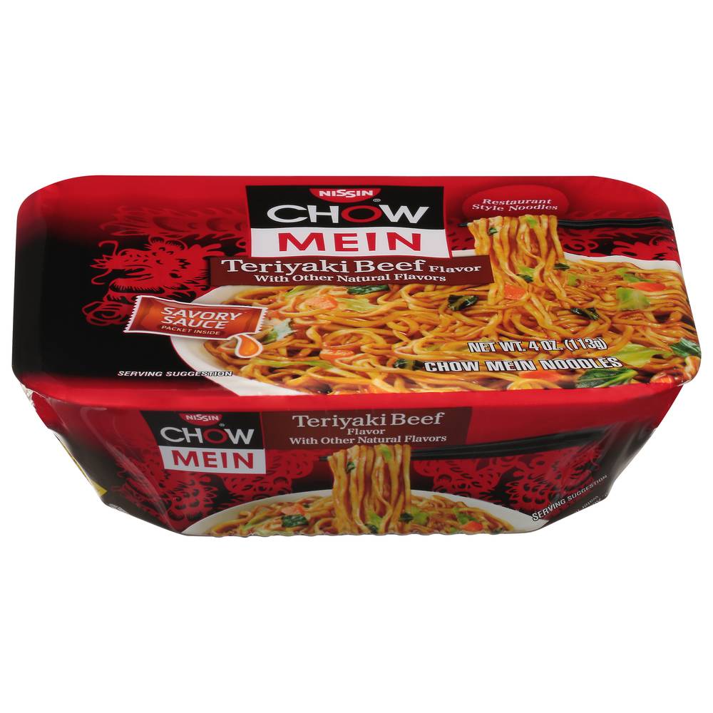 Nissin Chow Mein Noodles, Teriyaki Beef (4 oz)