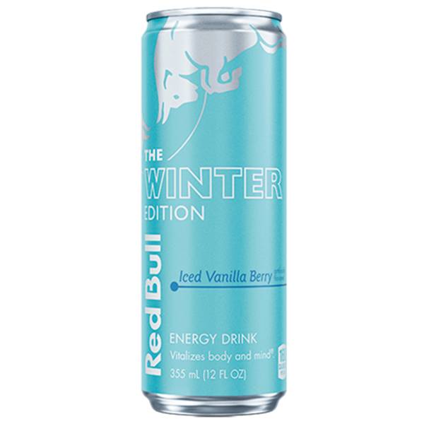 Red Bull Winter Edition Iced Vanilla Berry Energy Drink 12oz