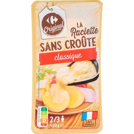 Carrefour Original - Fromage en tranches à raclette sans croûte