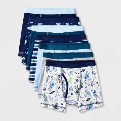 Cat & Jack Boys Space Boxer Briefs, XL, Assorted (7 ct)