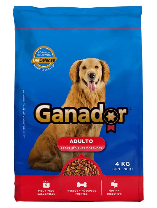 Ganador · Alimento seco para perros, Adulto-Raza medianas y grandes (4 kg)