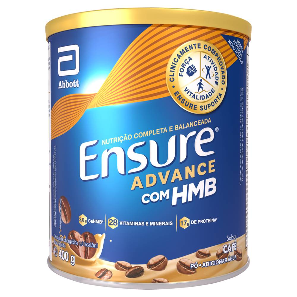 Abbot · Suplemento alimentar ensure advance com hmb - Café (400 g)