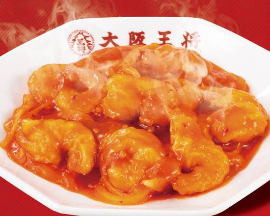 海老チリ Shrimp with Chili Sauce