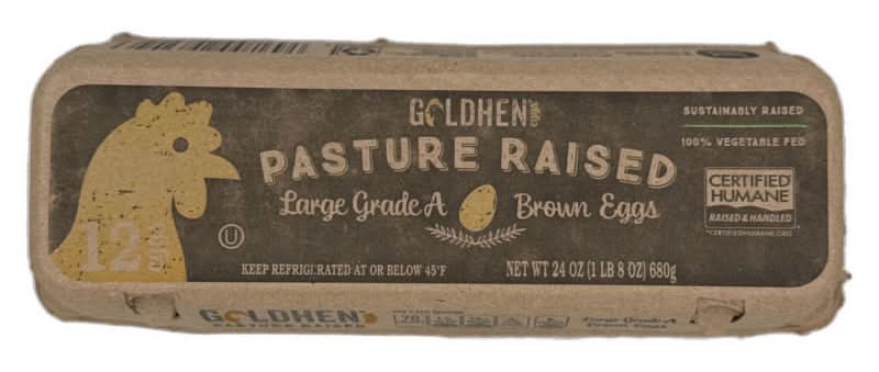 Goldhen Pasture Raised Large Brown Eggs Grade A, 12 count