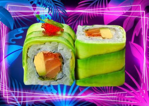 Roll Dragon / Saumon avocat (x6)