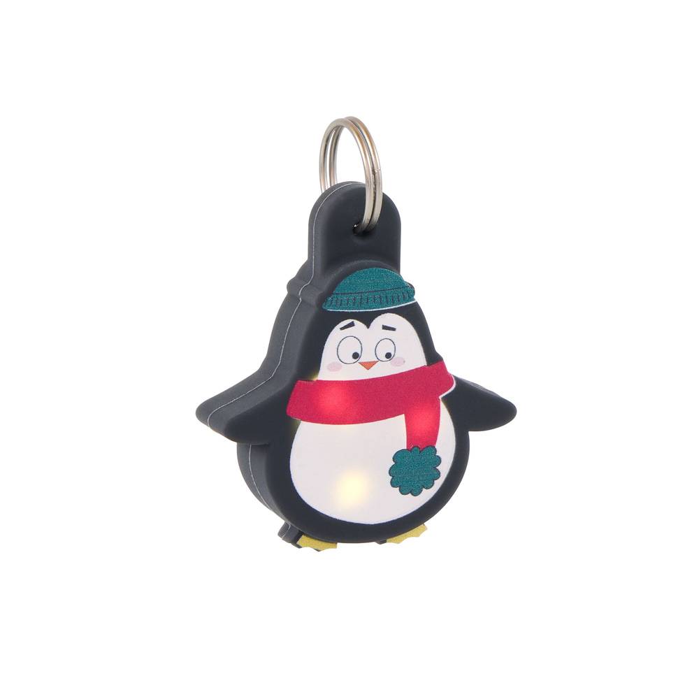 Merry & Bright Penguin Light-Up Charm, Black