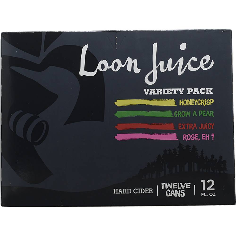 Loon Juice Cider Sampler pack (12x 12oz cans)
