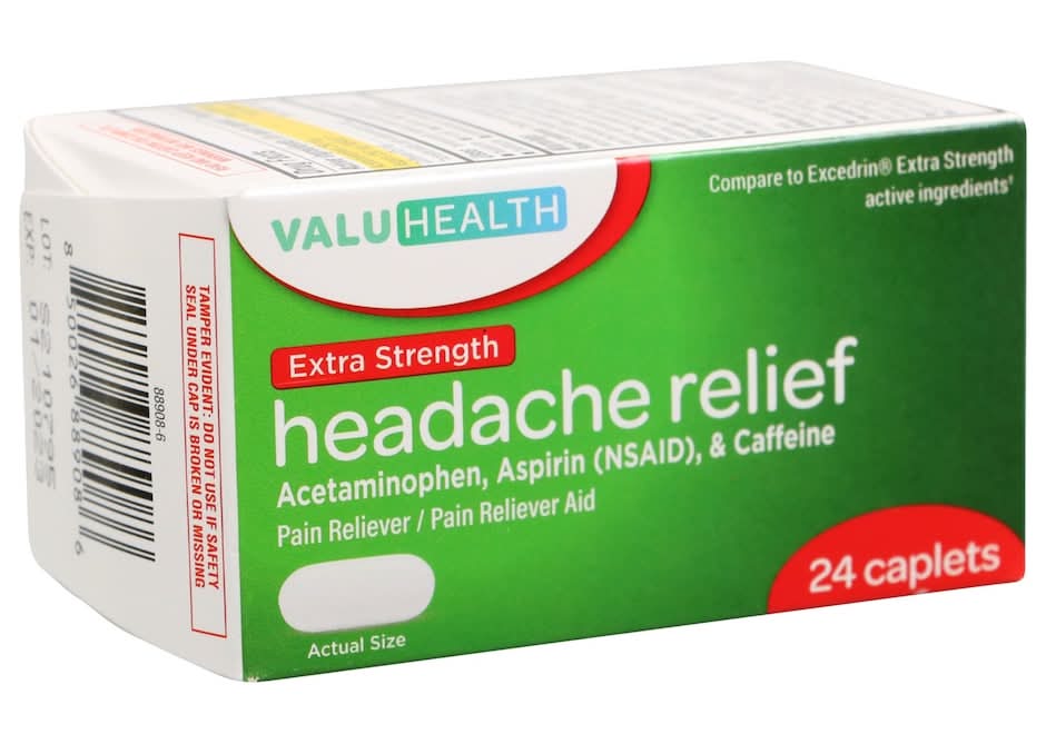 ValuHealth Extra Strength Headache Relief Tablets (24 ct)