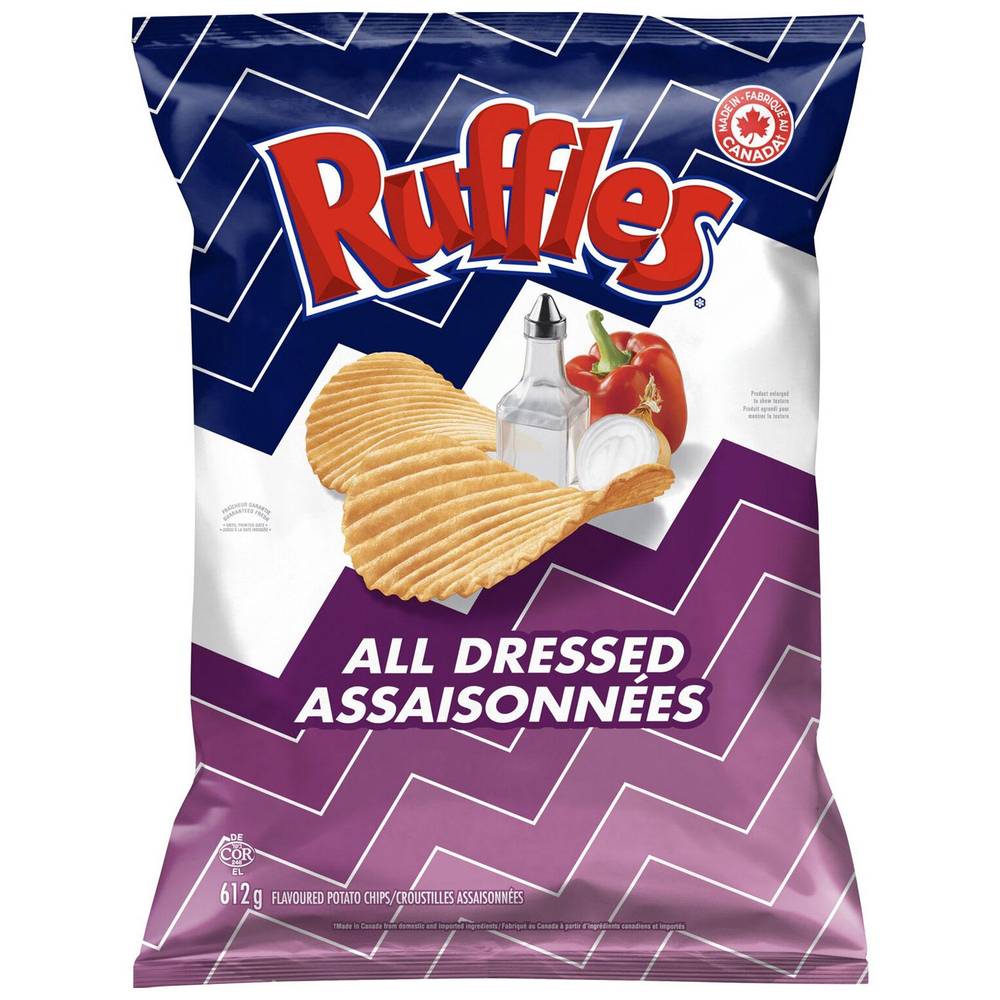 Ruffles All Dressed Potato Chips, 612 G