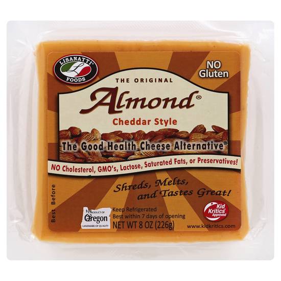 Lisanatti Foods the Original Almond Cheddar Style