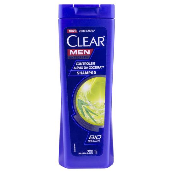 Clear shampoo anticaspa men controle e alívio da conceira (200ml)