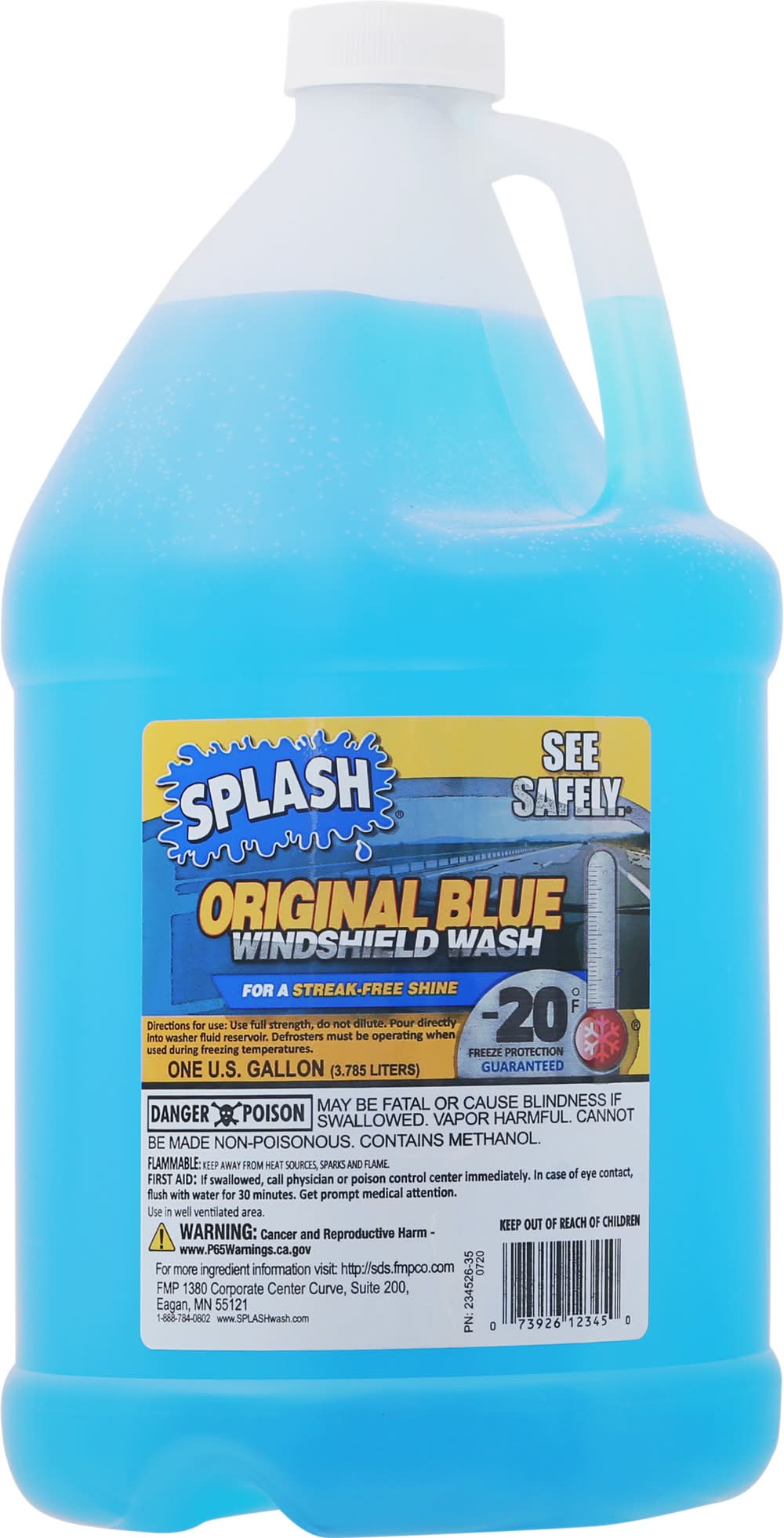 Splash See Safely Original Blue Windshield Wash (1 gal)