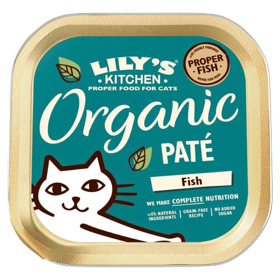 Lily's Kitchen Organic Fish Pate Complete Adult Cat Food