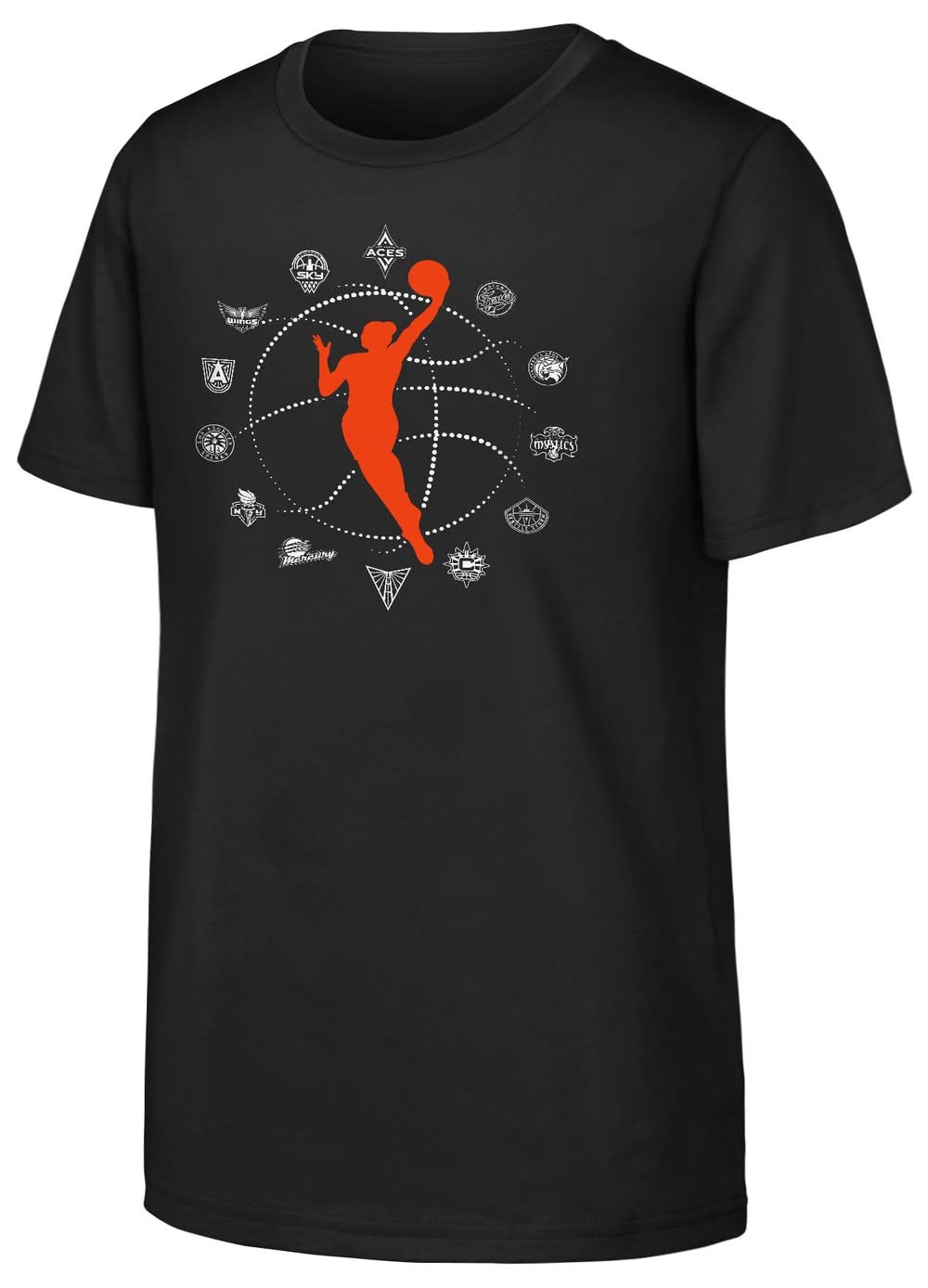 Nike Youth WNBA Black All Team  T-Shirt (XL)