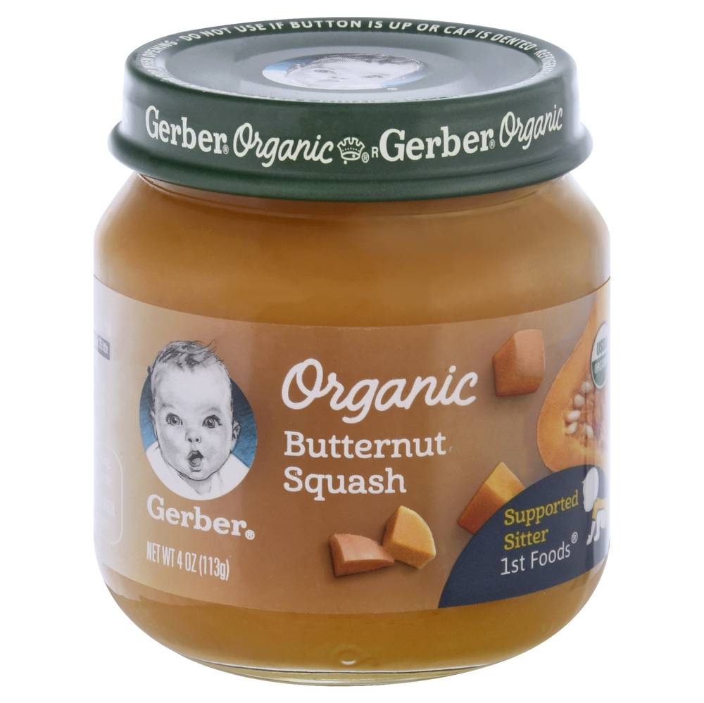 Gerber Organic Stage 1 Baby Food Butternut Squash (4 oz)