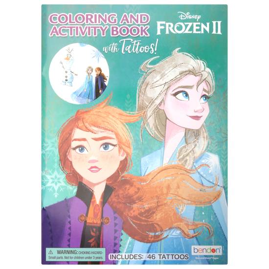 Bendon Disney Frozen Ii Ages 3+ Coloring & Activity Book With Tattoos