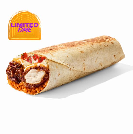 Sweet Chipotle Lime Crispy Chicken Burrito