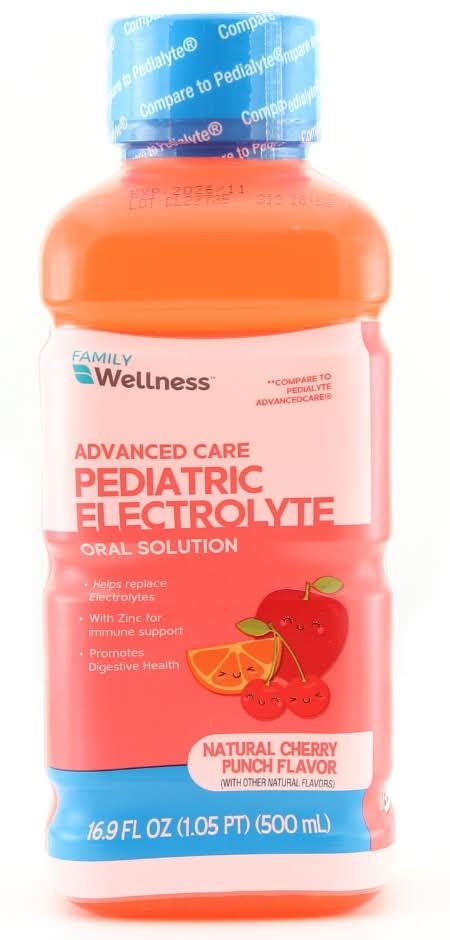 Family Wellness Advanced Care Pediatric Electrolyte Solution, Natural Cherry Punch (16.9 fl oz)