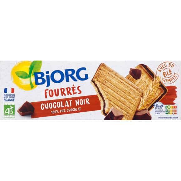 Bjorg - Biscuits fourrés chocolat noir bio (225g)