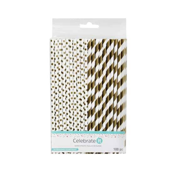 Printed Paper Straws By Celebrate It Entertaining, 100Ct.