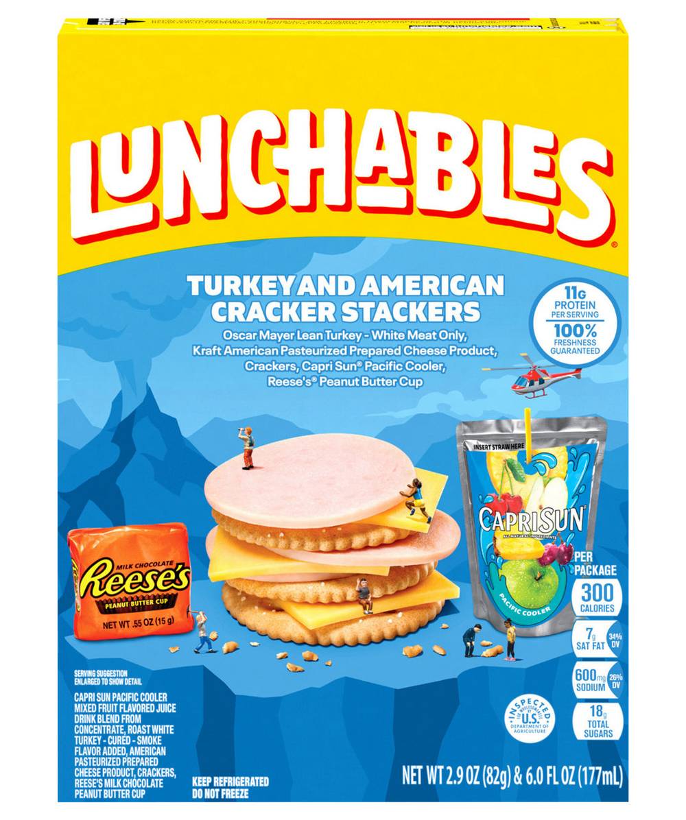 Lunchables Cracker Stackers, Turkey and American