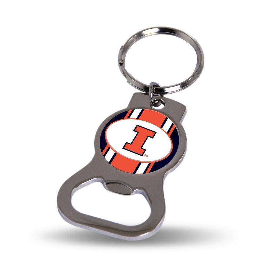 Illinois Fighting Illini Bottle Opener Keychain