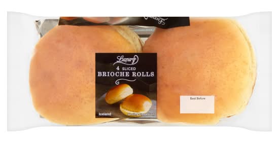 The Daily Bakery Sliced Brioche Rolls (4 pack)