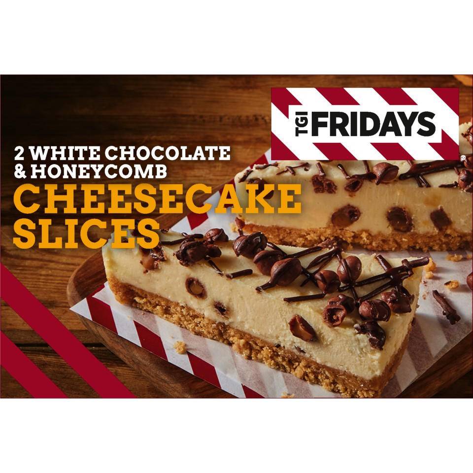 TGIF 2 Pack White Chocolate & Honeycomb Cheesecake Slices