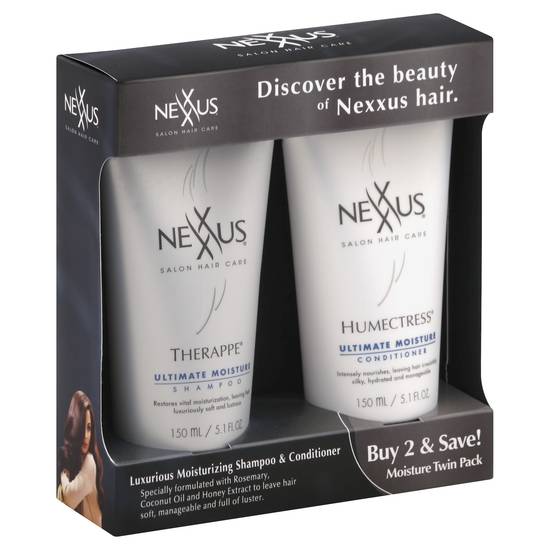 Nexxus Moisturizing Shampoo & Conditioner Ultimate Moisture System, 5.1 oz (2 ct)