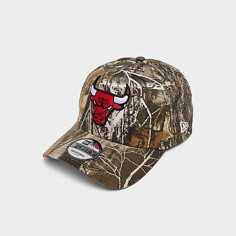 New Era Cap Chicago Bulls Nba 9Forty A-Frame Realtree Camo Snapback Hat (One Size)