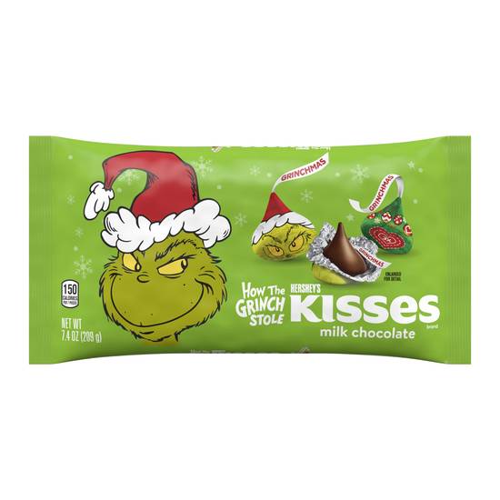 Order Hershey Kisses, The Grinch Milk Chocolate - 7.4 oz food online from Rite Aid store, Costa Mesa on bringmethat.com